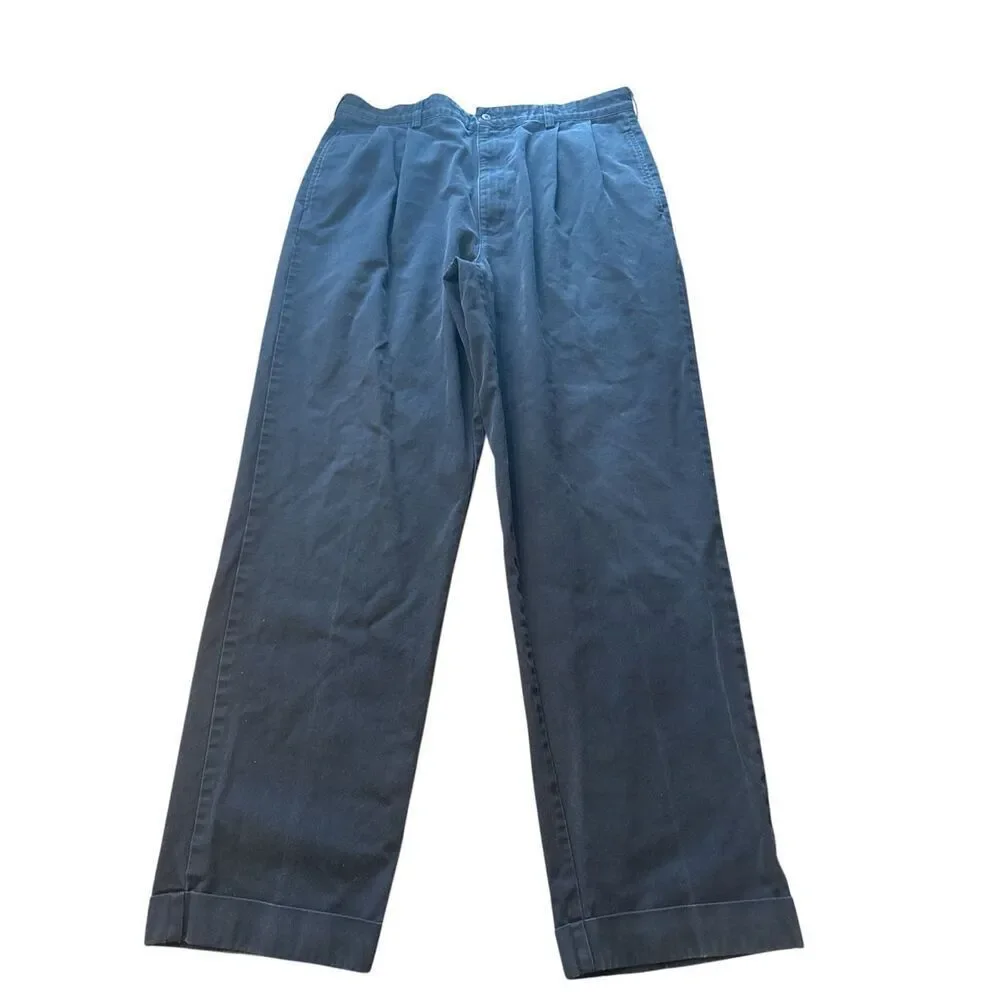 Vintage 90'S Ralph Lauren Polo Mens Hammond Pant two-pleat chino 36x32